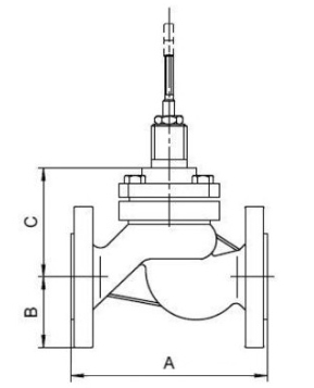 Клапан регулирующий двухходовой с электроприводом PSL202 A-220B, Ду32 Ру16 Z/1-032-25,0 Котельная автоматика