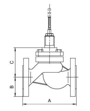 Клапан регулирующий двухходовой с электроприводом PSL208 A-220B, Ду80 Ру40 Z/3-080-94,0 Котельная автоматика
